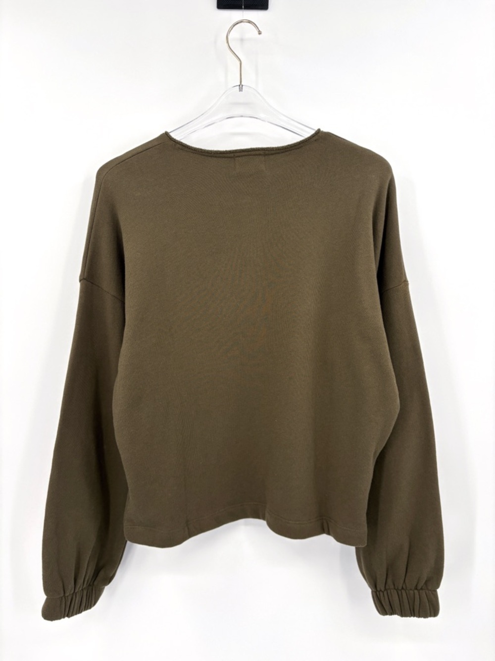 NATION LTD Callan Snap Sweatshirt Lagoon Green S - Picture 11 of 15